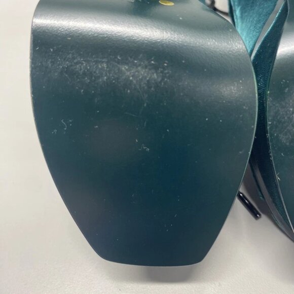 NEW SAINT LAURENT Velluto Master Platform Heels – Women’s Size 8.5 – Emerald - Picture 5 of 10